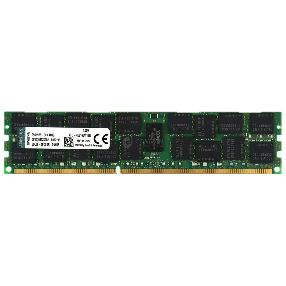 KTD-PE316LV-16G KINGSTON MEMORY 16GB 2RX4 PC3L-12800R  DDR3